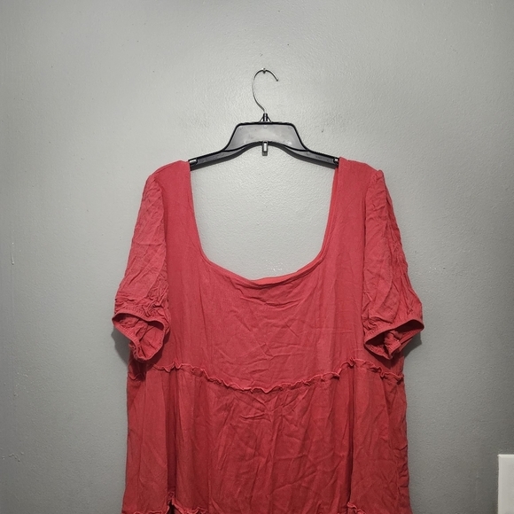 Arula women's mini dress orange size C 3X  baby doll summer vacation - Picture 2 of 7